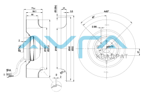 R2E220-AA44-23 Центробежный вентилятор ebmpapst