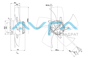 A2E300-AP02-02 Осевой вентилятор ebmpapst