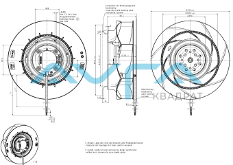 RER 190-39/18/2 TDMOU-232 Вентилятор компактный ebmpapst