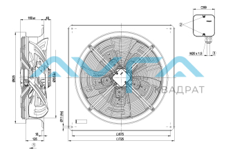 W4D56-0GM03-01 Осевой вентилятор ebmpapst