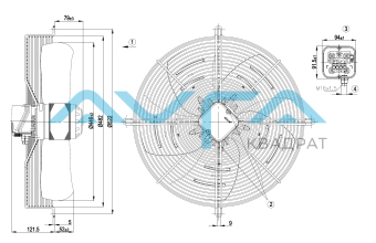 S6E450-AP02-06 Осевой вентилятор ebmpapst