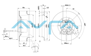 R1G175-AB63-02 Центробежный (радиальный) вентилятор ebmpapst