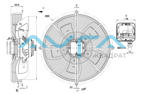 S4E500-AD03-01 Осевой вентилятор ebmpapst