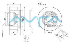 R2E133-BH66-07 Центробежный вентилятор ebmpapst