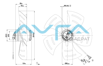 A4E420-AK02-09 Осевой вентилятор ebmpapst