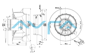 R2E280-RB01-01 Центробежный вентилятор ebmpapst