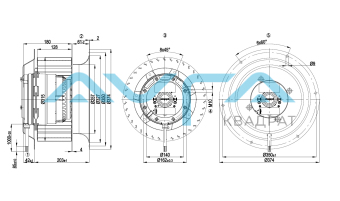 R4D310-CK03-01 Центробежный вентилятор ebmpapst