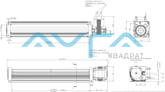 QL3/2500A4-2112LH-449 co Тангенциальный вентилятор ebmpapst