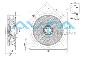 W4E500-GM03-01 Осевой вентилятор ebmpapst