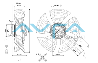 A4E350-AO02-13 Осевой вентилятор ebmpapst