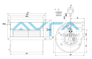 D2E133-DM47-D5 Центробежный (радиальный) вентилятор ebmpapst