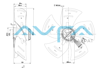 A4D400-AS04-11 Осевой вентилятор ebmpapst