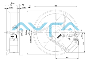 W2E143-AB09-06 Осевой вентилятор ebmpapst