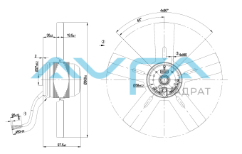 A2E300AC4702 Осевой вентилятор ebmpapst