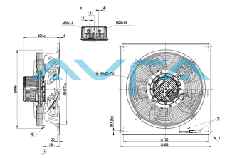 W3G630-GU23-91 Осевой вентилятор ebmpapst