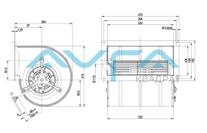 D1G133-DC17-17 Центробежный (радиальный) вентилятор ebmpapst