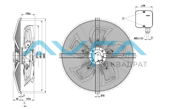 S6D710-BH01-02 Осевой вентилятор ebmpapst
