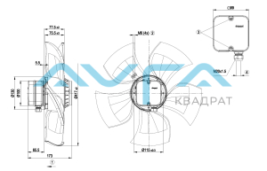A4E420-AU03-01 Осевой вентилятор ebmpapst