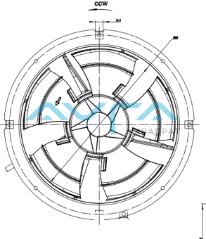 EC072/13E3G01-AS200/52P1-14 Вентилятор Weiguang