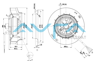 R2E190-RA26-53 Центробежный вентилятор ebmpapst