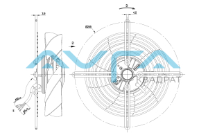 S2E200-BI38-01 Осевой вентилятор 200 мм ebmpapst