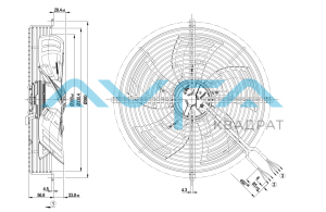 S3G300-AK13-32 Осевой вентилятор ebmpapst