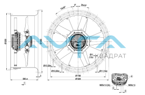 W3GB20-IQ07-01 Осевой вентилятор ebmpapst
