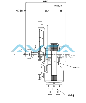 YJ61-10A B2295YJ002A Вентилятор горячего воздуха KELI 