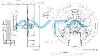 R2A150-A4-4218i Циркуляционный вентилятор ebmpapst