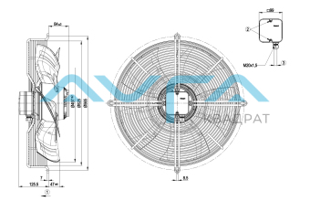 S4D500-AM03-01 Осевой вентилятор ebmpapst
