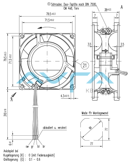 8560 VW Вентилятор компактный ebmpapst 