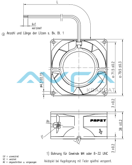 8800 N Вентилятор компактный ebmpapst 