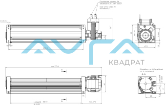 QL3/2000A2-2112LH-447cn Тангенциальный вентилятор ebmpapst