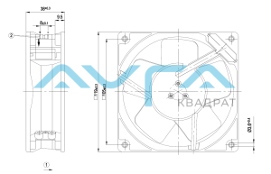 W2G110-AK43-31 Осевой вентилятор ebmpapst