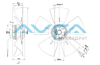 A4E300-AB01-48 Осевой вентилятор ebmpapst