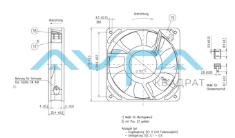 9956 M Вентилятор компактный ebmpapst