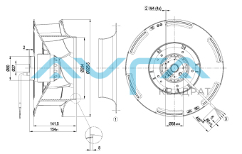 R4E310-RA06-01 Центробежный вентилятор ebmpapst