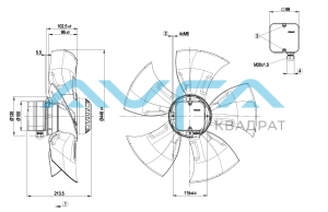A4D450-AO14-01 Осевой вентилятор ebmpapst