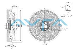S4D500-AM03-01 Осевой вентилятор ebmpapst
