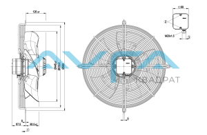 S4D450-BO14-01 Осевой вентилятор ebmpapst
