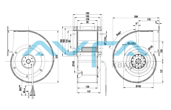 G4D180-BD28-17 Центробежный (радиальный) вентилятор ebmpapst