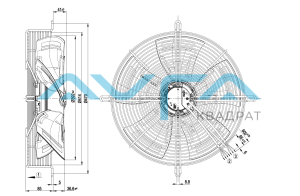 S3G400-AN04-32 Осевой вентилятор ebmpapst