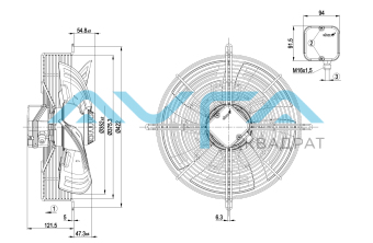 S4E350-AN02-43 Осевой вентилятор ebmpapst