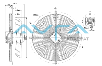 S4E400-BP02-36 Осевой вентилятор ebmpapst