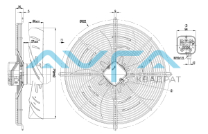 S4E450-BP01-10 Осевой вентилятор ebmpapst