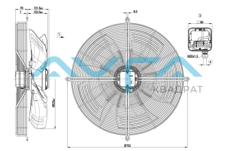 S6E630-BN01-02 Осевой вентилятор ebmpapst