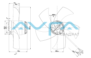 A2E315-AP02-06 Осевой вентилятор ebmpapst