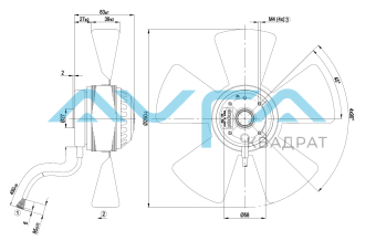 A2D250-AA02-01 Осевой вентилятор ebmpapst
