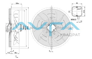 S4E450-BP01-18 Осевой вентилятор ebmpapst
