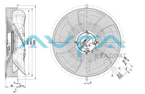 S3G500-AF48-51 Осевой вентилятор ebmpapst